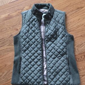Market & Spruce Olive Quilted Vest